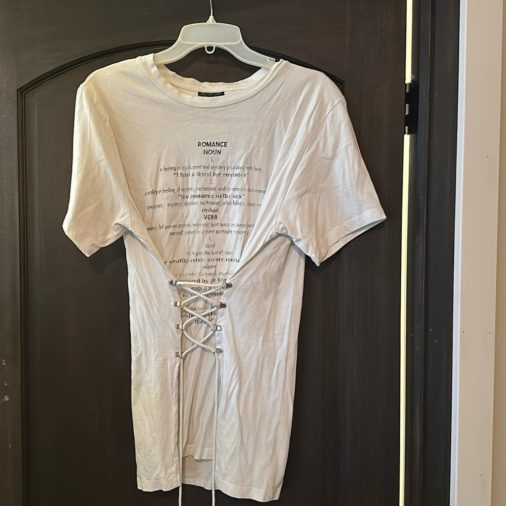 Romance tie up shirt